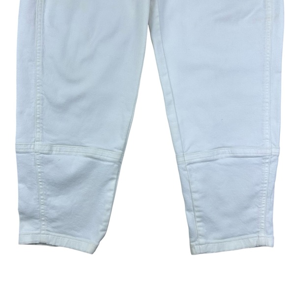 Everlane The Utility Barrel Pant High-Rise Crop Bone White Stretch Grunge Sz 0 - Picture 6 of 15